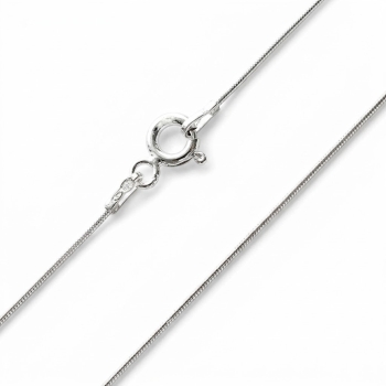 Collier Schlange 0,9mm 14Kt 585 WEISSGOLD 36cm