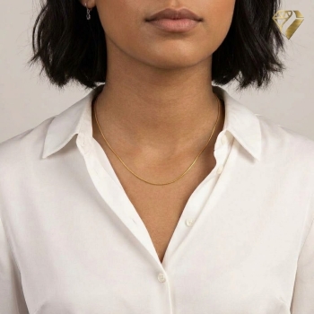 Preview: Collier Schlange 0,9mm 14Kt 585 GOLD 42cm