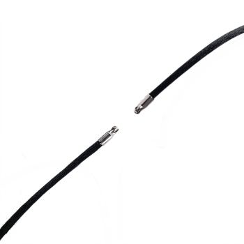 Collier Stoffband 2,8mm Farbwahl für Wechselschliesse