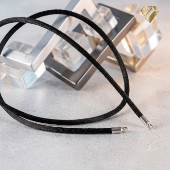 Collier Stoffband 2,8mm Farbwahl für Wechselschliesse
