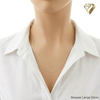 Collier Venezianerkette 1mm 8Kt 333 WEISSGOLD 42cm