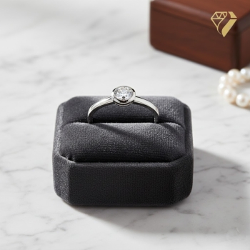 Preview: Ring Solitär mit einem Zirkonia 5mm 925 Silber Gr. 60