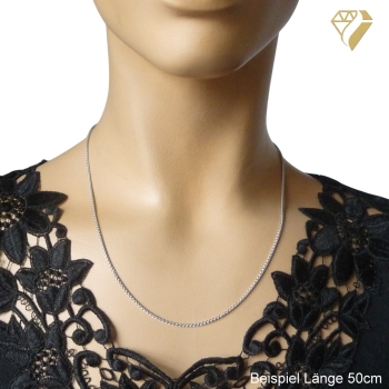 Collier Zopfkette 1,7mm 925 Silber 45cm
