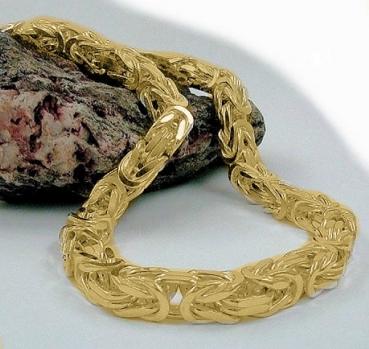 Armband 5mm Königskette 17-24cm vergoldet Silber 925