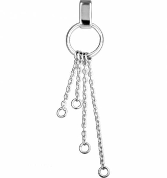 Träger für Einhänger Charms Silber 925 4Ketten