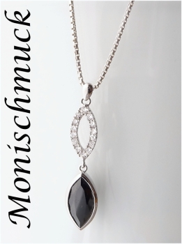 Anhänger Silber 925 schwarz crystal