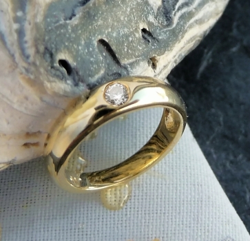 Anhänger Taufring mit Zirkonia 8Kt 333 GOLD