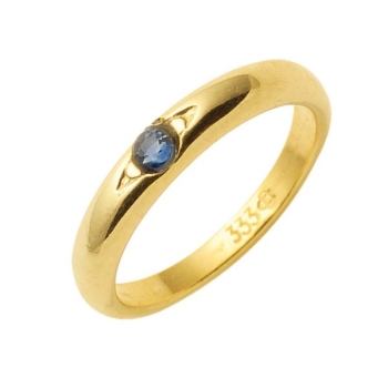 Anhänger Taufring mit Safir 8Kt 333 GOLD