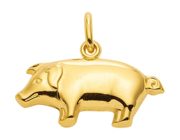 Anhänger Schwein 8Kt 333 GOLD