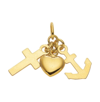Anhänger Glaube-Liebe-Hoffnung 8Kt 333 GOLD
