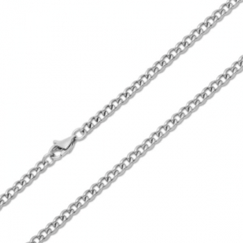 Kette Collier Edelstahl Rundpanzer 2,4mm 50cm