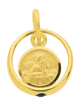 Taufring Einhänger Safir 8Kt 333 GOLD