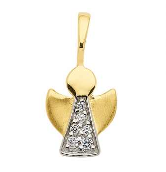 Anhänger Engel Zirkonia 585 Gold