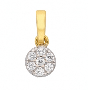 Anhänger 4,8mm Zirkonia 8Kt 333 GOLD