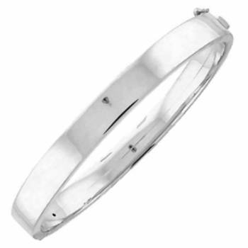 Armreif eckig oval 925 Sterling Silber 10mm