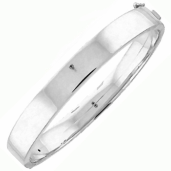 Armreif eckig oval 925 Sterling Silber 12mm