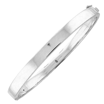 Armreif eckig oval 925 Sterling Silber 6mm