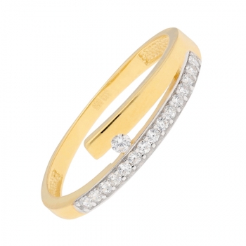 Damenring mit Zirkonia 333 GOLD