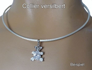 Exklusives Edelstahl Collier 0,6-3mm mit Karabinerverschluss
