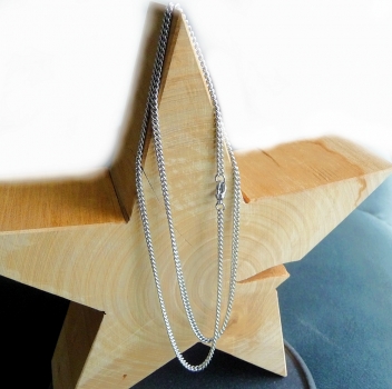 Kette Collier Edelstahl Rundpanzer 2,7mm 45cm