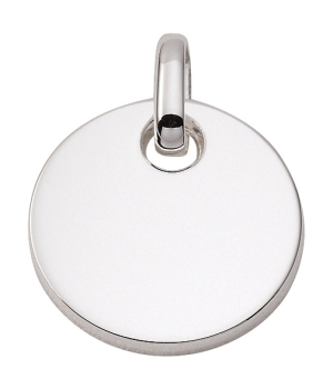 Anhänger Gravurplatte rund 20mm Silber 925