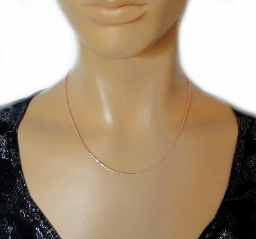 Collier Kette Silber 925 rosé vergoldet 45cm