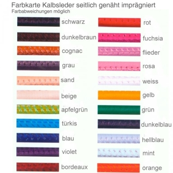Lederbänder Colliers Armbänder Kalbsleder 3mm mit Clickverschluss Edelstahl