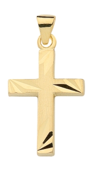 Anhänger Kreuz 11x20mm 14Kt 585 GOLD