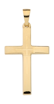 Anhänger Kreuz 16x25mm 14Kt 585 GOLD