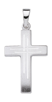 Anhänger Kreuz 15x22mm Silber 925