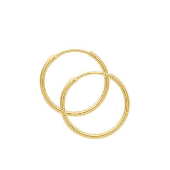 Creole 9mm glänzend 14Kt 585 GOLD