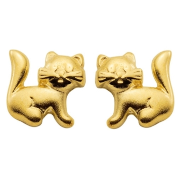 Stecker Katze 8Kt 333 GOLD
