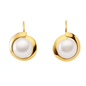 Boutons Ohrringe Zuchtperle 14Kt 585 GOLD