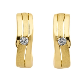 Creole 15,7x4,5mm Zirkonia 8Kt 333 GOLD