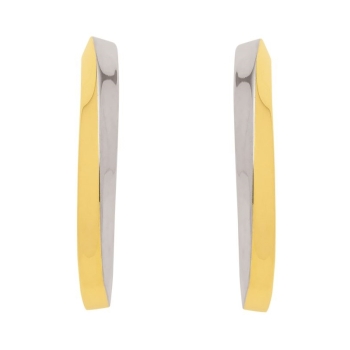 Creole 28,8x3,9mm bicolor 8Kt 333 GOLD