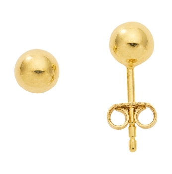 Stecker 5mm Kugel 14Kt 585 GOLD