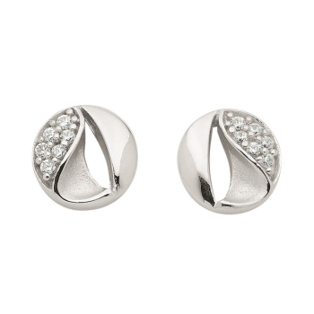 Ohrstecker Zirkonia 8Kt 333 WEISSGOLD