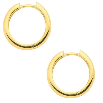 Creole Klappscharnier gewölbt Ø17mm 8Kt 333 GOLD