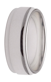 Partner Freundschafts Ringe aus 925 Silber matt poliert 7mm