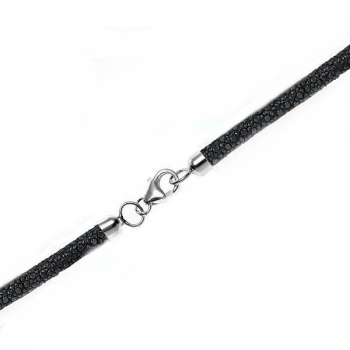 Armband oder Collier aus Rochenleder 3mm mit Karabiner 30 Farben