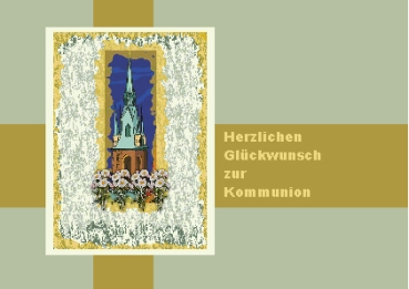 Grußkarte Kommunion V