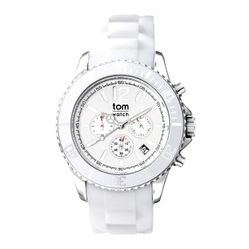 Design Uhr tom watch Chrono white 44mm