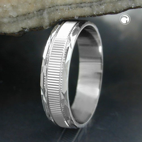 Ring diamantiert rhodiniert Silber 925