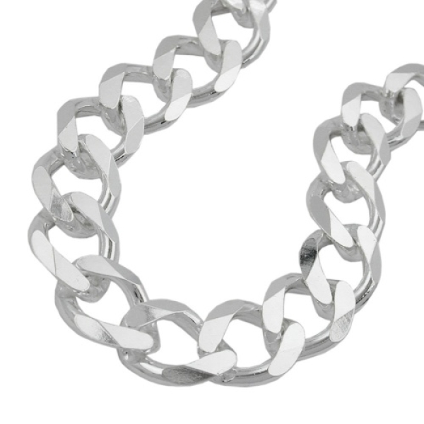 Armband 11x2mm Weitpanzer Silber 925 23cm