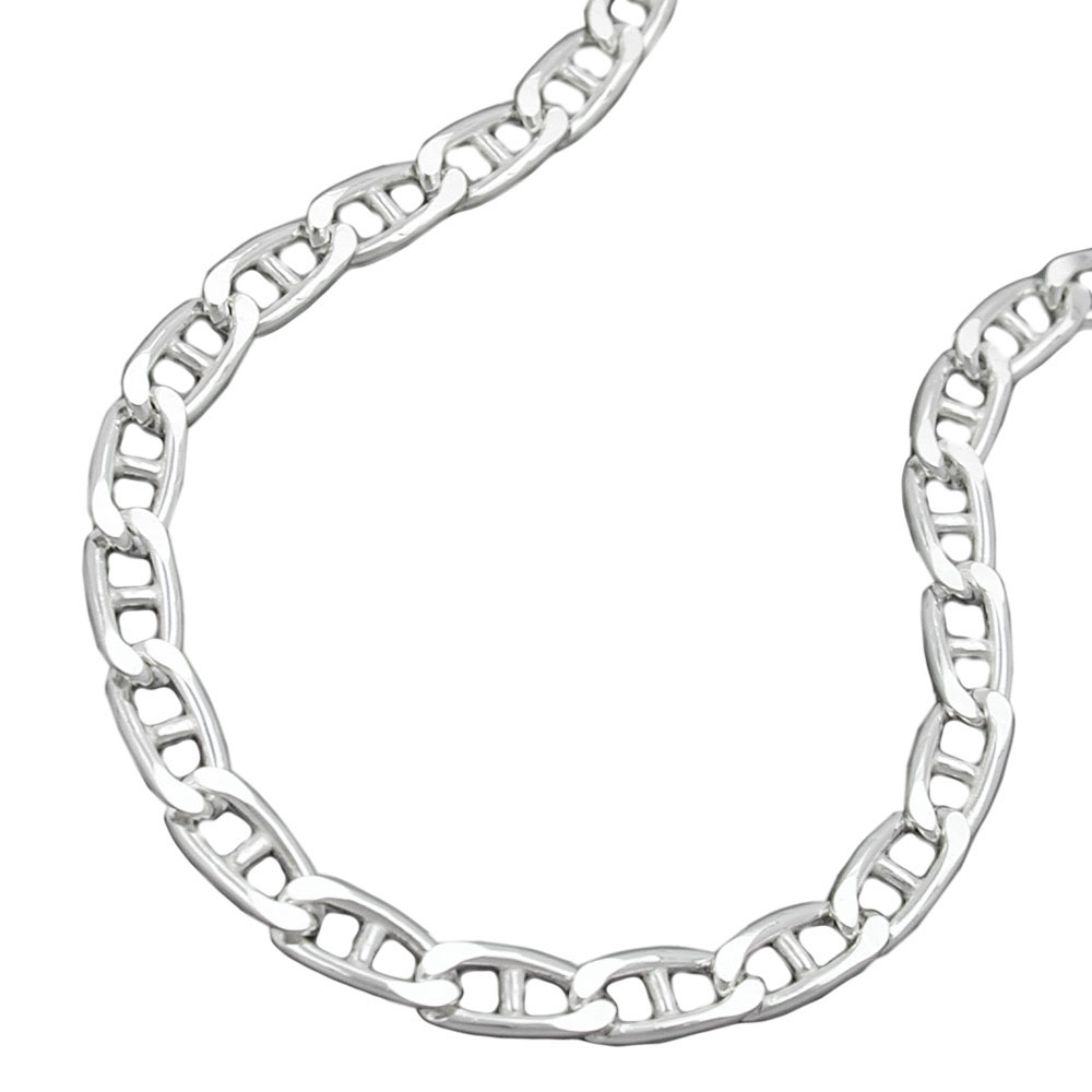 Armband 4,2mm Stegpanzerkette glänzend Silber 925 21cm