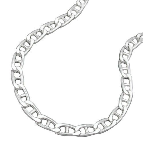 Collier Kette 4,2mm Stegpanzerkette glänzend Silber 925 50cm