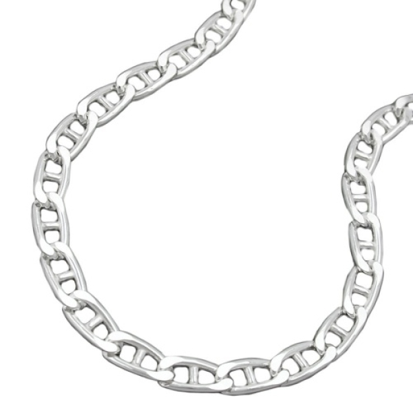 Armband 4,2mm Stegpanzerkette glänzend Silber 925 19cm