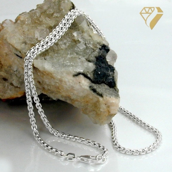 Kette Collier Venezianer 2mm rund Silber 925 70cm