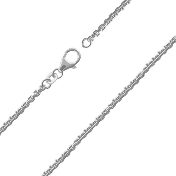 Kette Collier Venezianer 2mm rund Silber 925 50cm