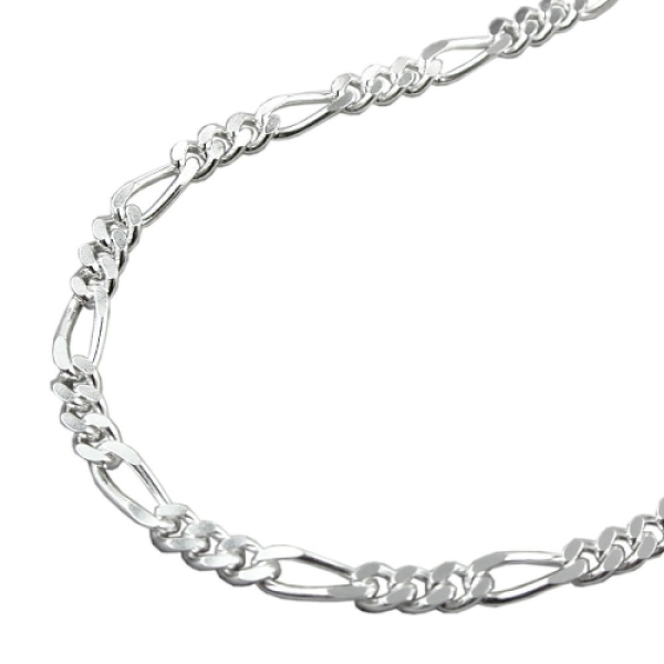 Armband 3mm Figarokette Silber 925 21cm
